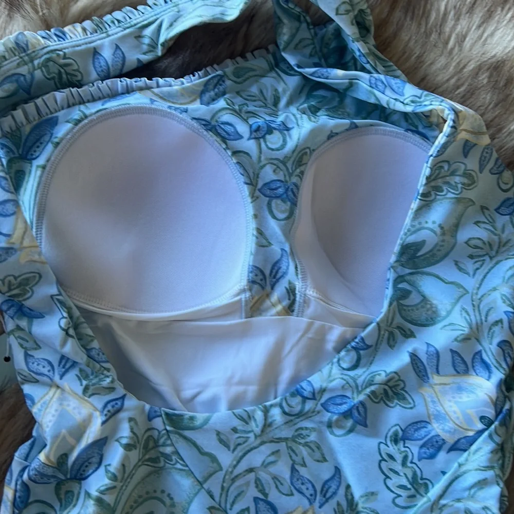 Summersalt Mini-Ruffle Ruched Swimsuit/Headband/Scrunchie/Bag Set - Picture 14 of 16